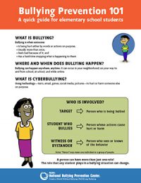 Bullying Prevention 101 Handout - Pacer